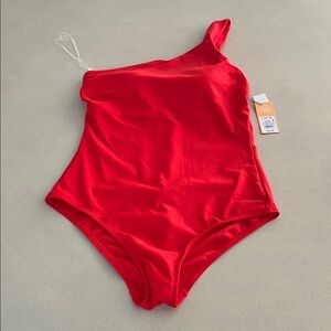 Kona Sol Red Classic One Piece Swimsuit